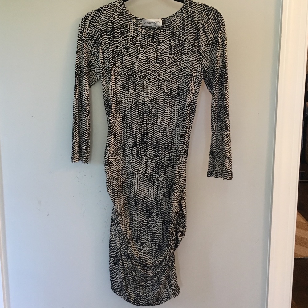 Animal print Black and White Dress (M)